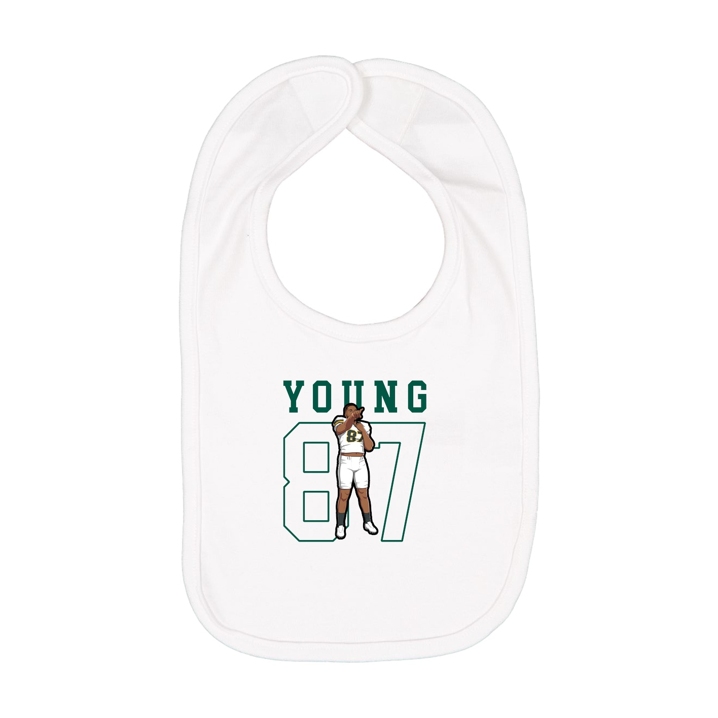 Infant Bib — Shirsey in White