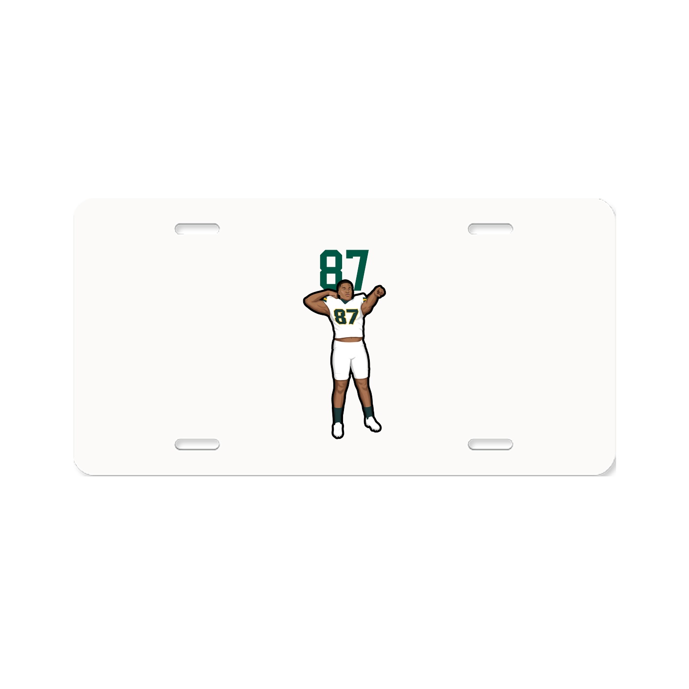 License Plate — Number Top in Classic