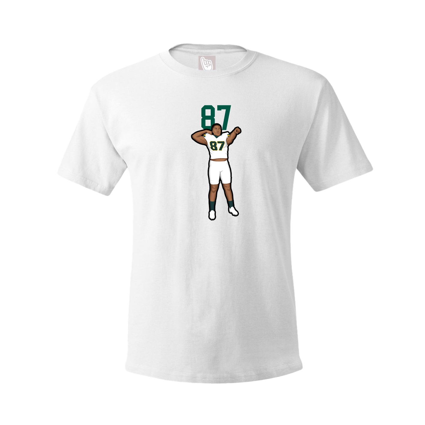 Youth Tee — Number Top in White