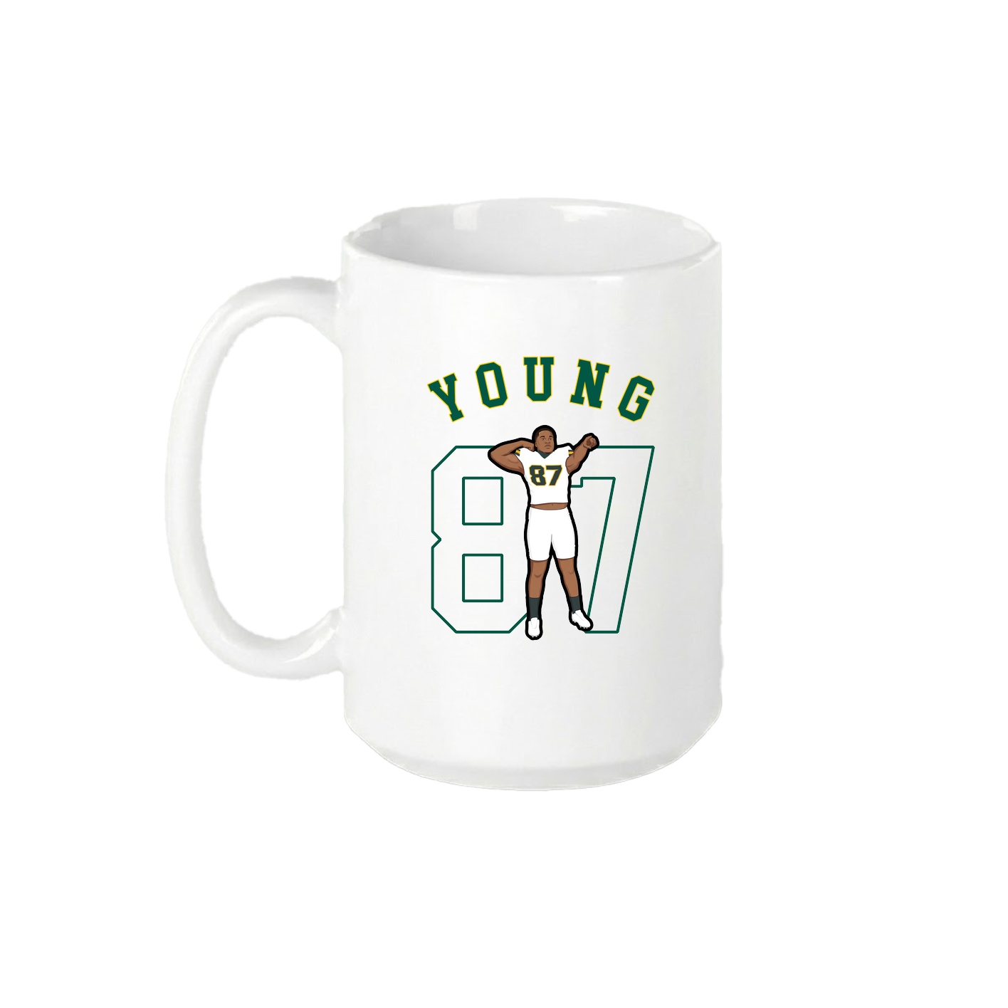 15oz Coffee Mug — Shirsey Arch in White
