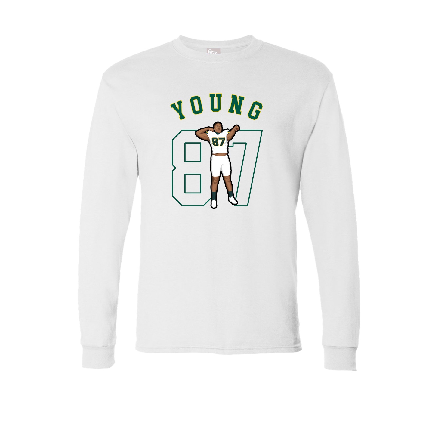 Long Sleeve Tee — Shirsey Arch in White