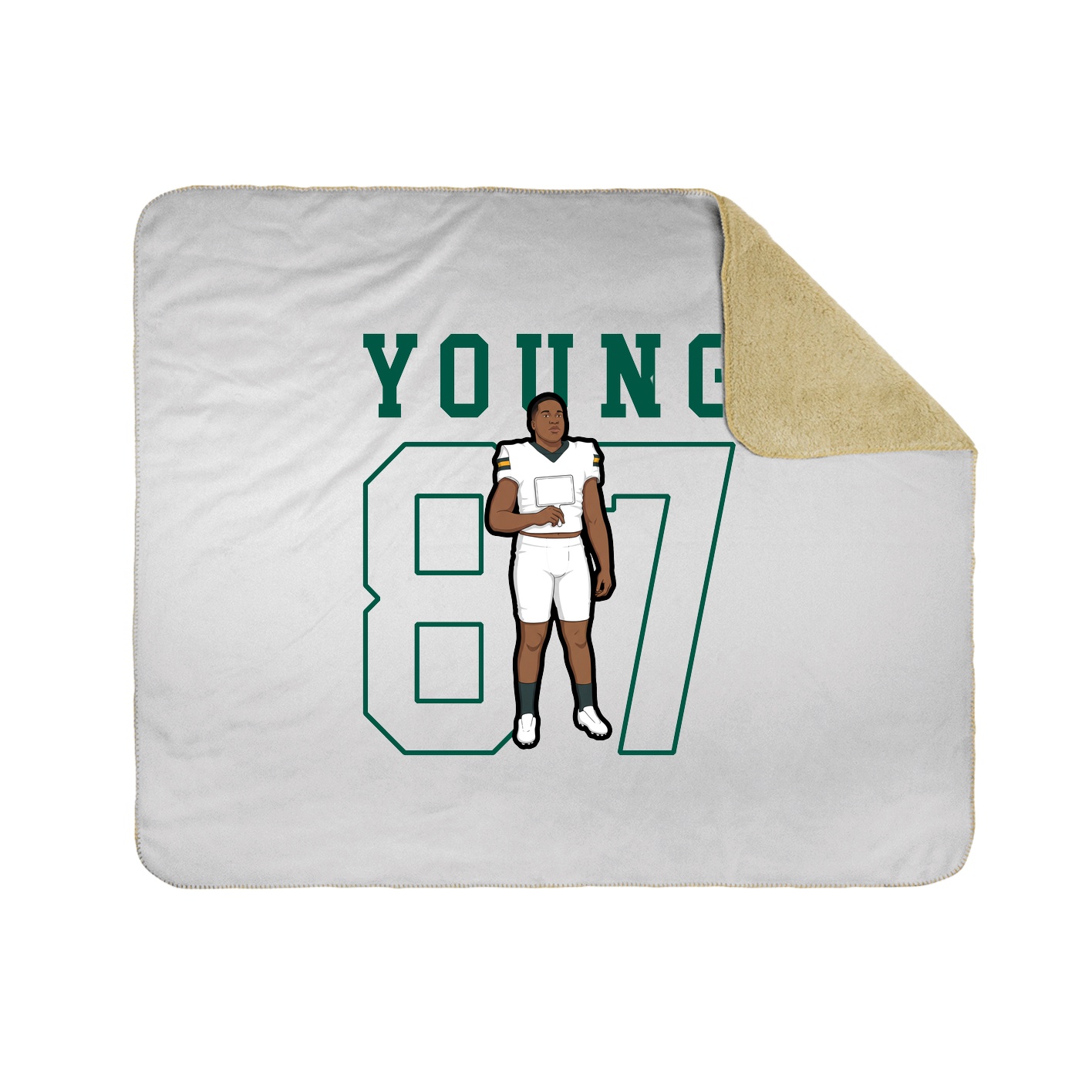 Throw Blanket — Shirsey in White