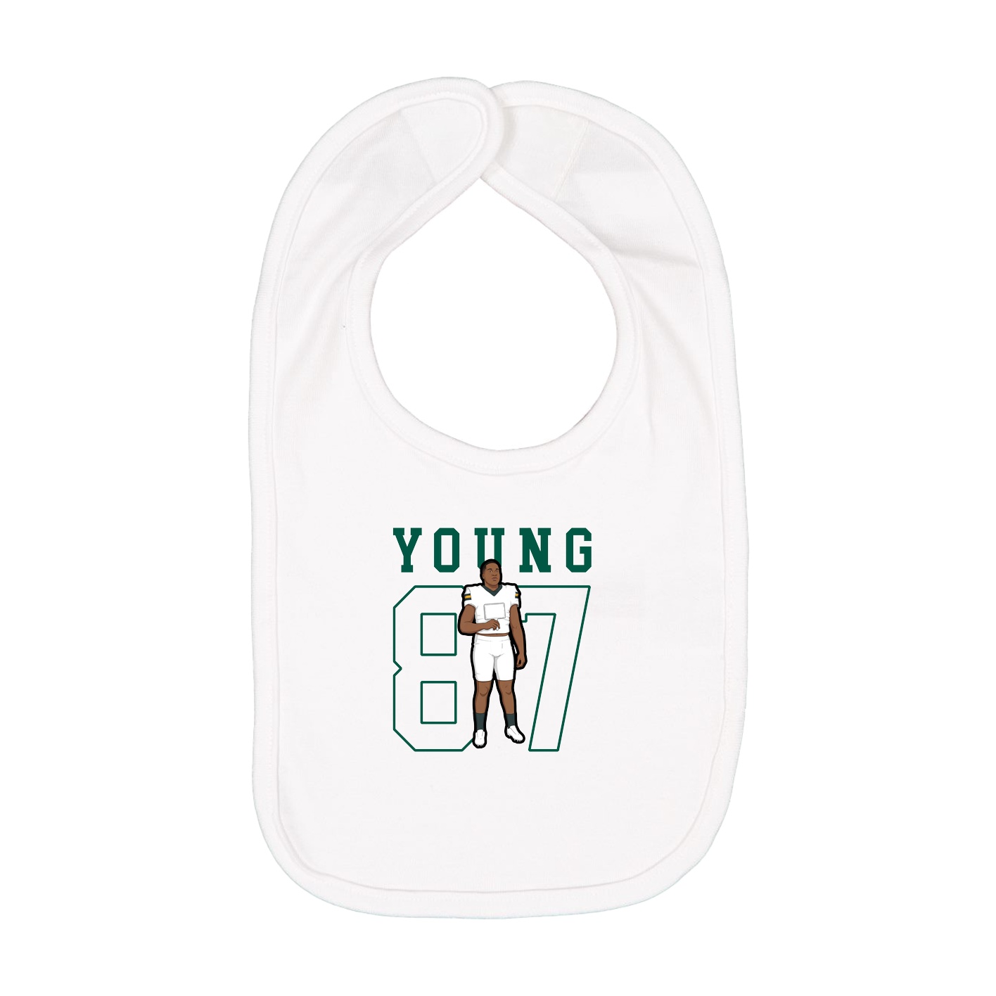 Infant Bib — Shirsey in White