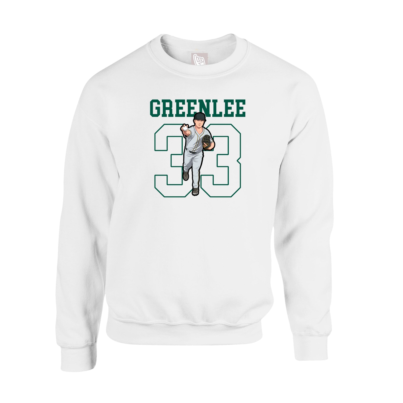 Fleece Crew — Classic in White