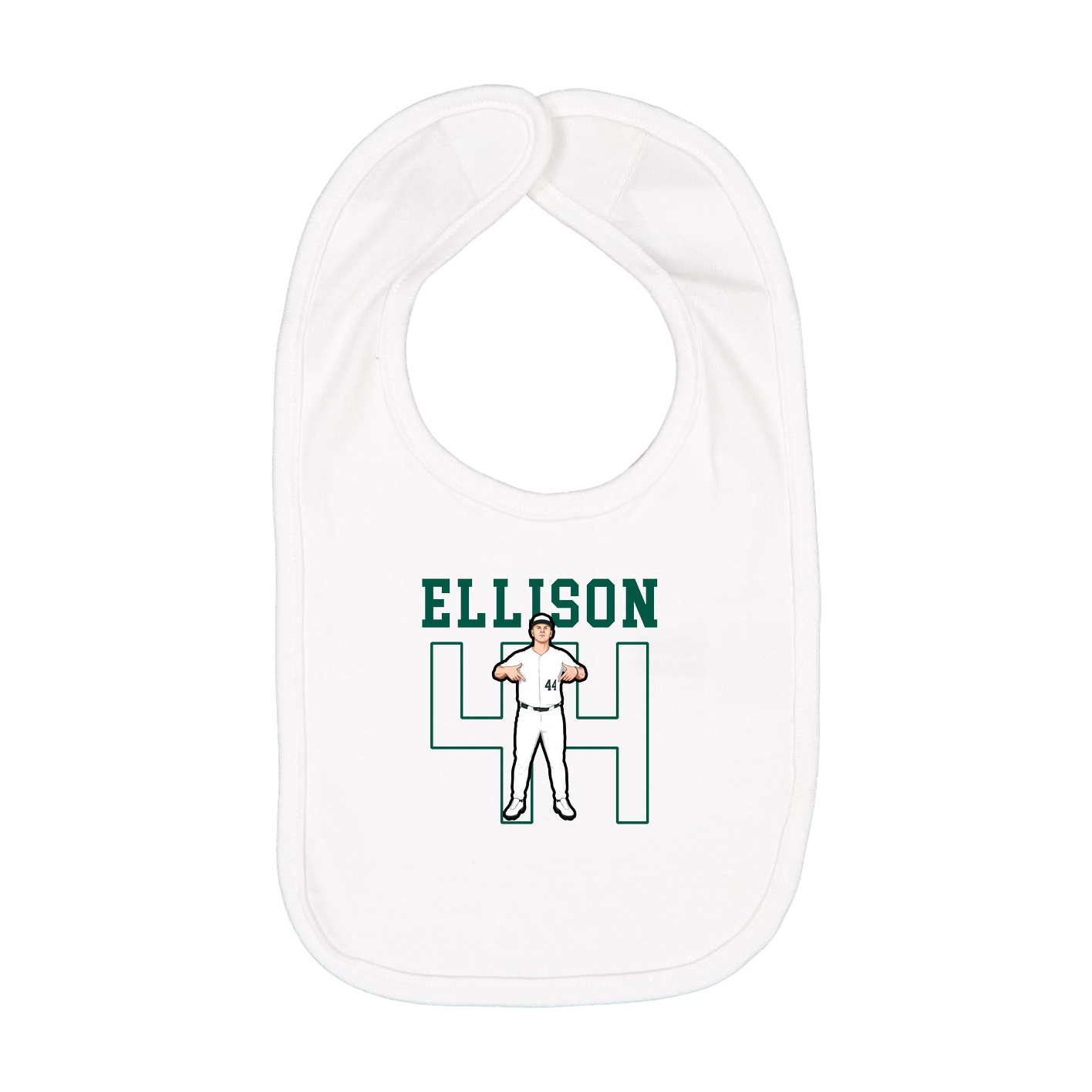 Infant Bib — Shirsey in White