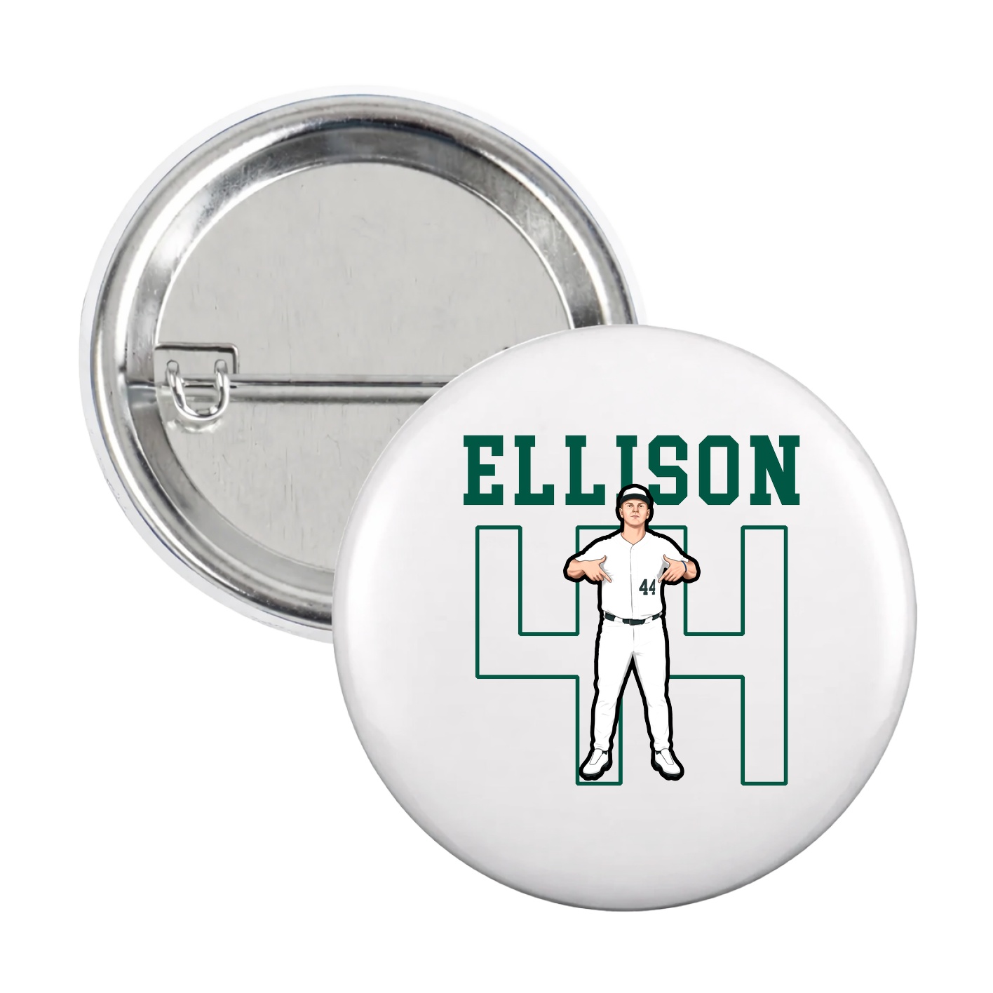 Game Day Button — Shirsey in White