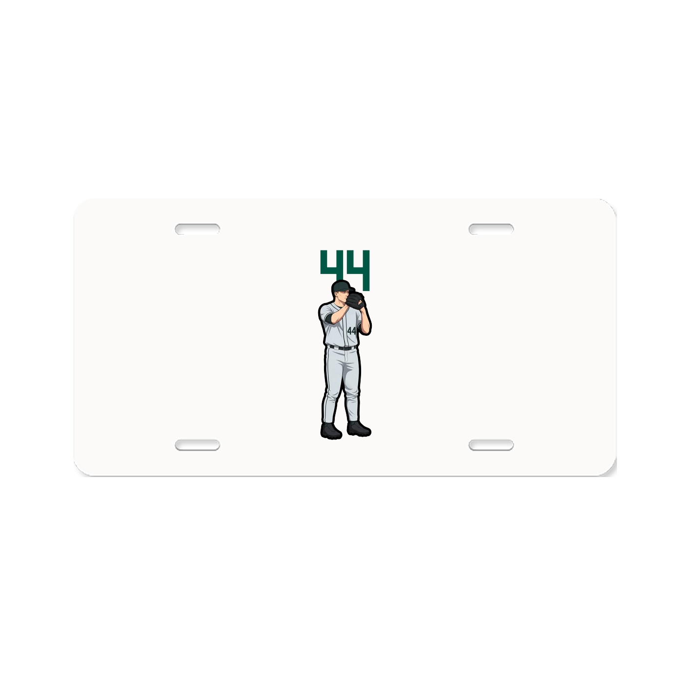 License Plate — Number Top in Classic