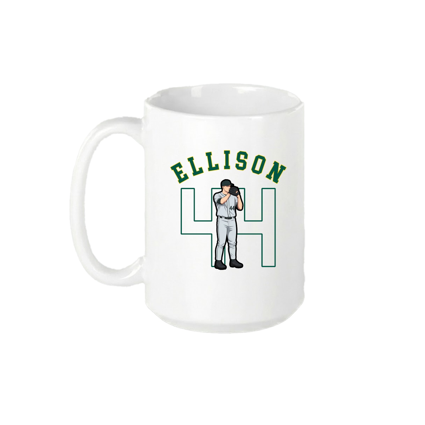 15oz Coffee Mug — Shirsey Arch in White