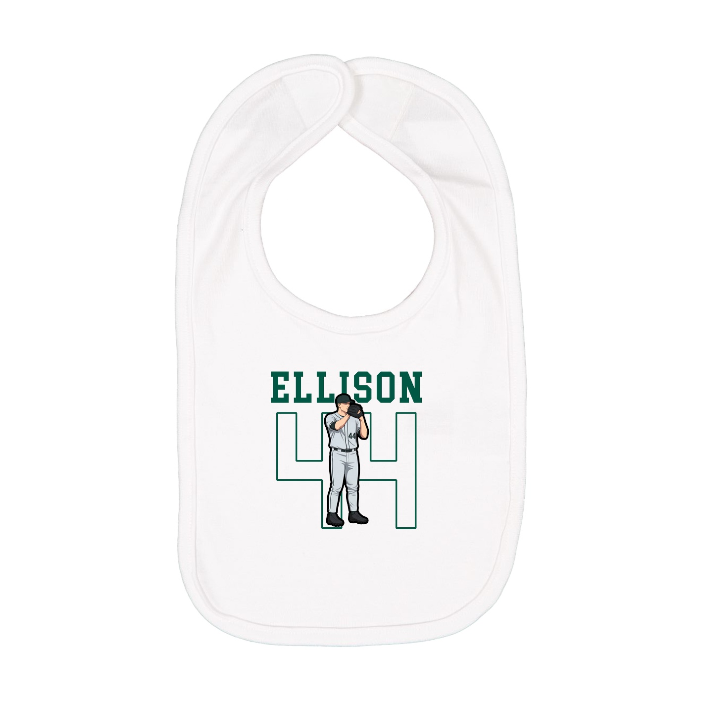 Infant Bib — Shirsey in White