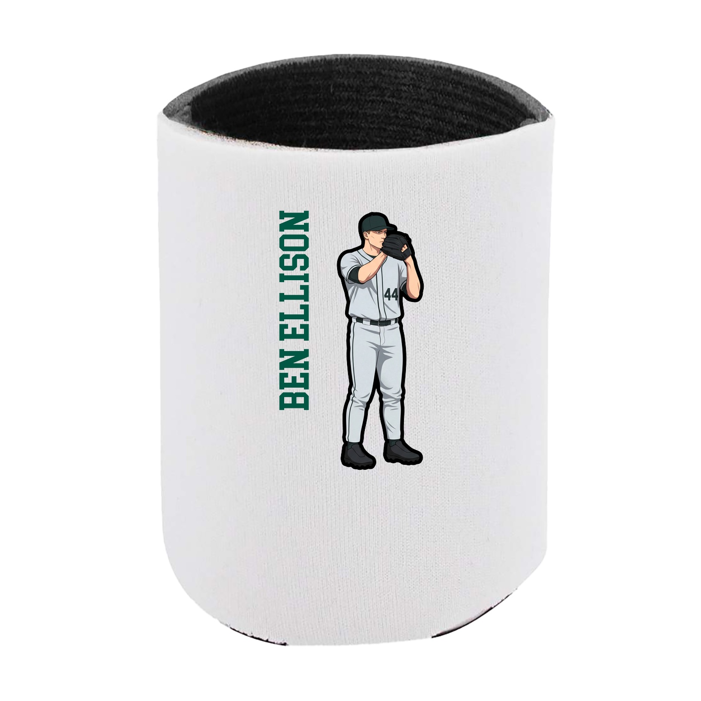 Can Holder — Name Vertical in White