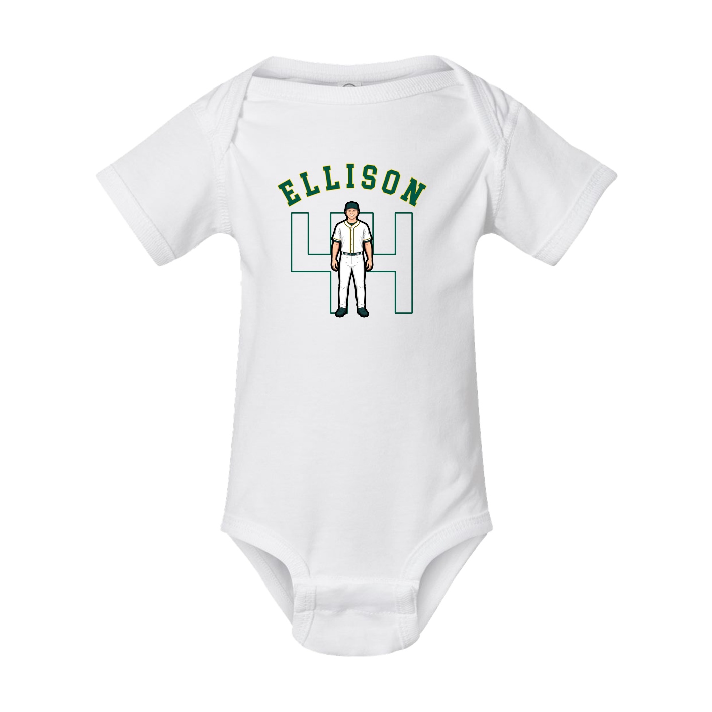 Baby Onesie — Shirsey Arch in White