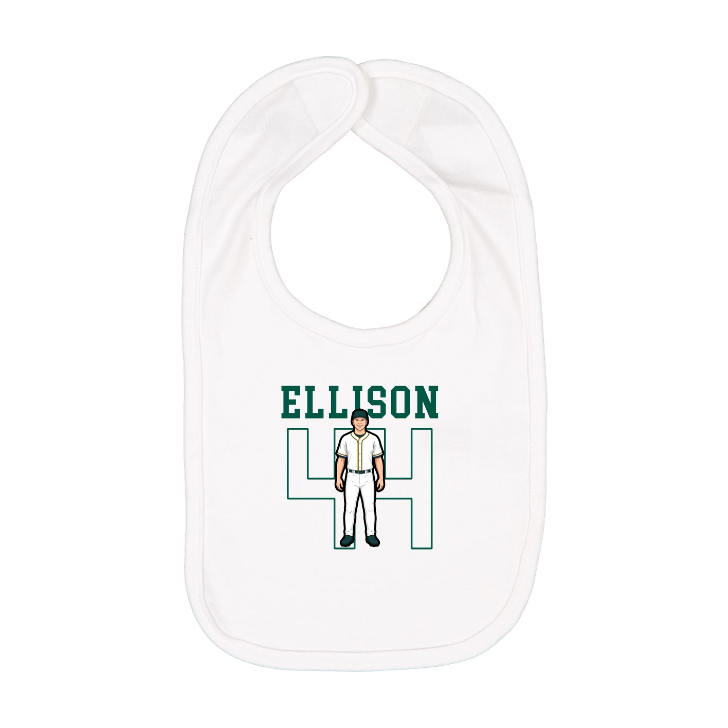 Infant Bib — Shirsey in White
