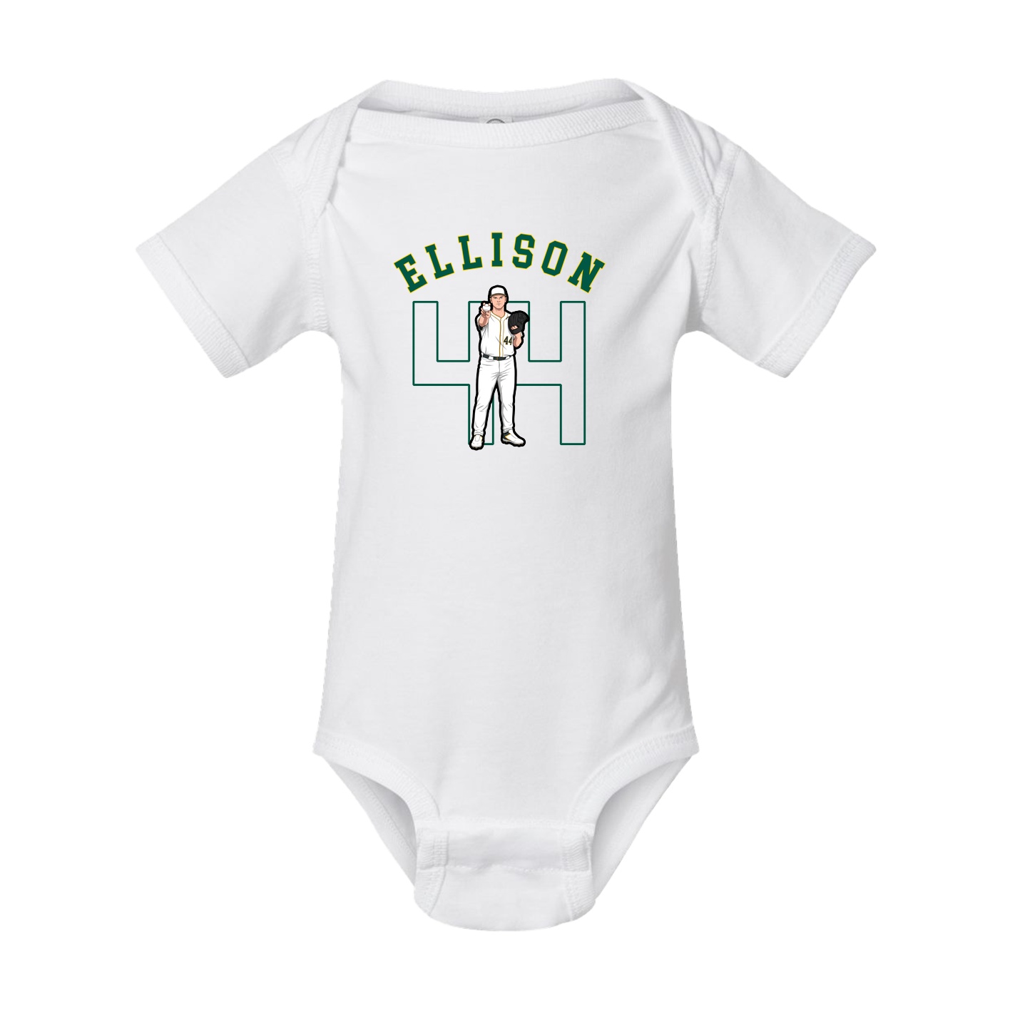 Baby Onesie — Shirsey Arch in White