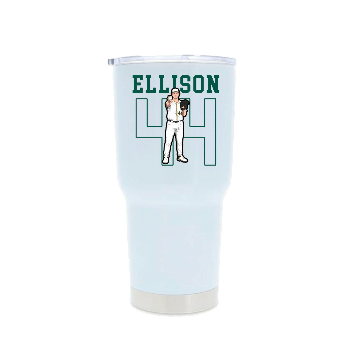 30oz Stainless Steel Tumbler — Shirsey in White