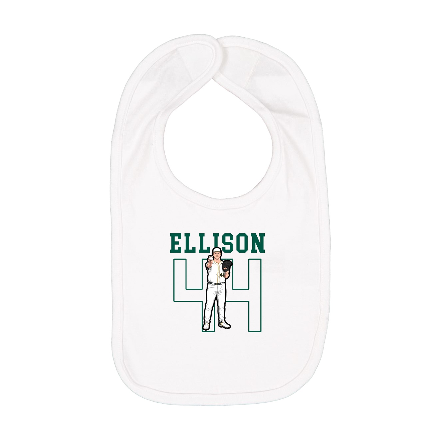Infant Bib — Shirsey in White