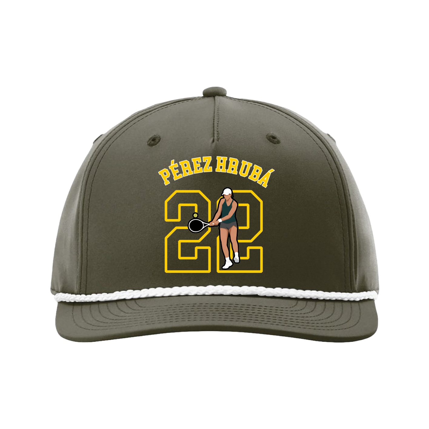 Five-Panel Classic Rope Cap — Shirsey Arch in Green