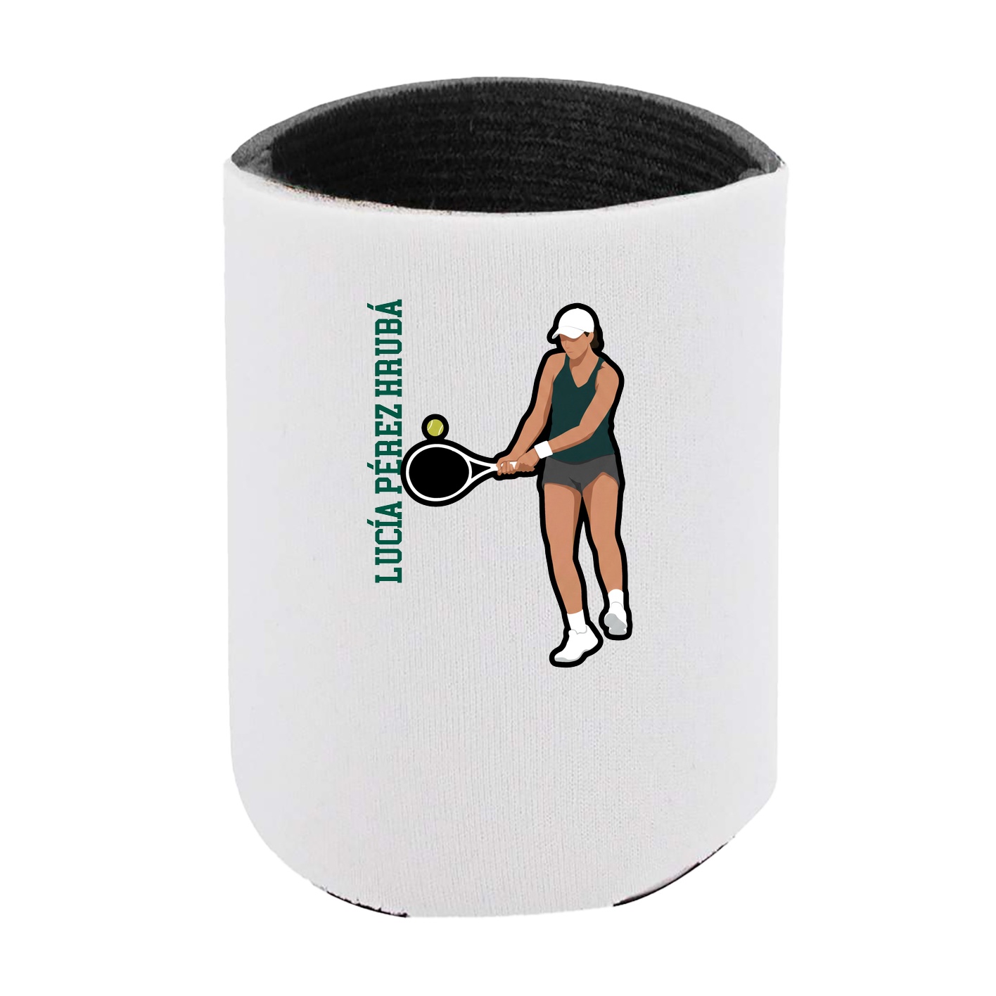 Can Holder — Name Vertical in White