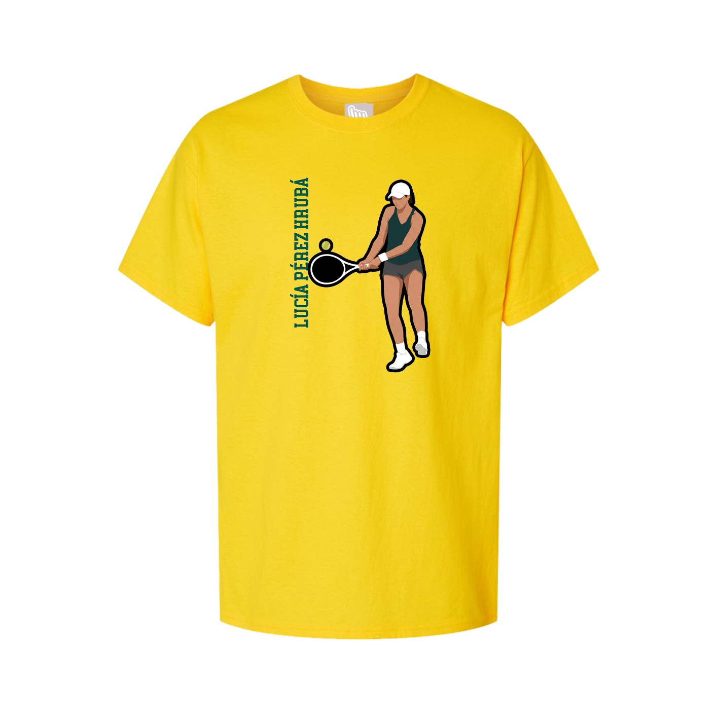 Tee — Name Vertical in Gold