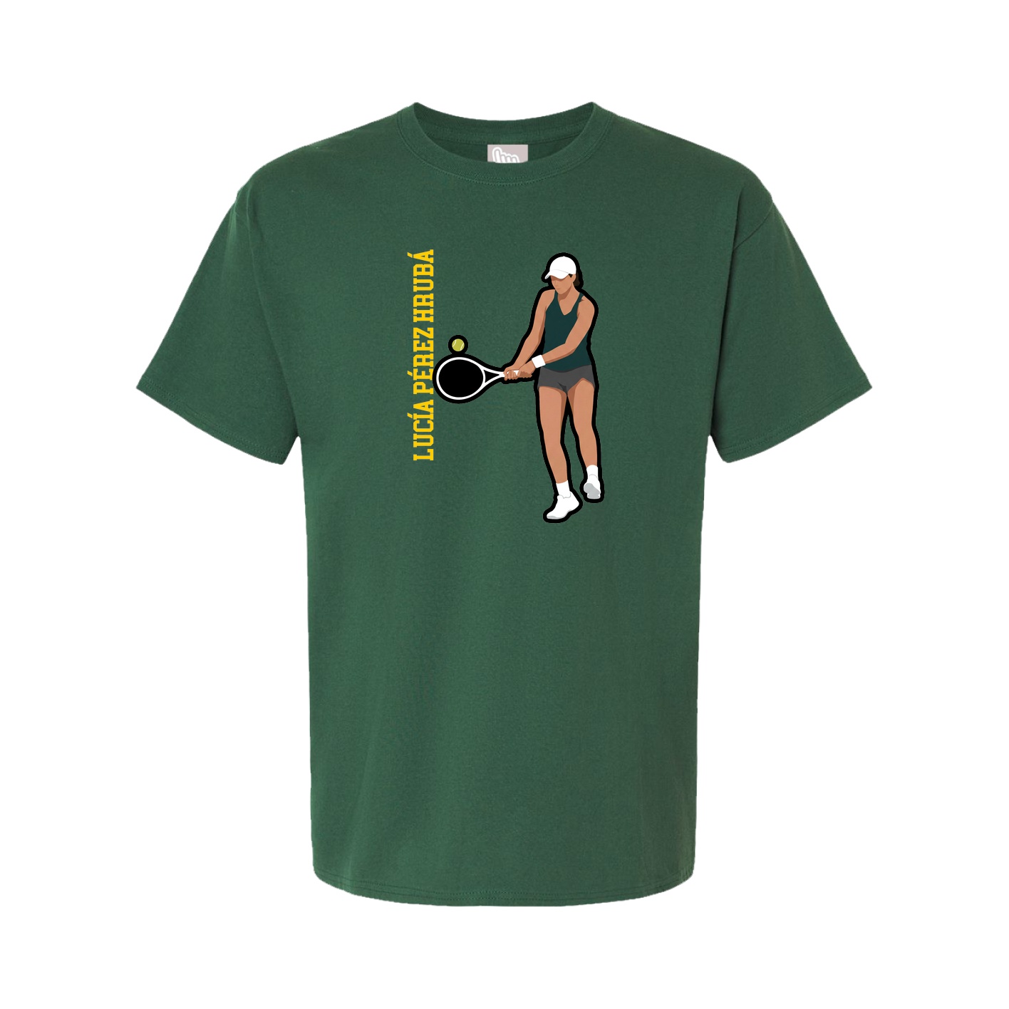 Youth Tee — Name Vertical in Green
