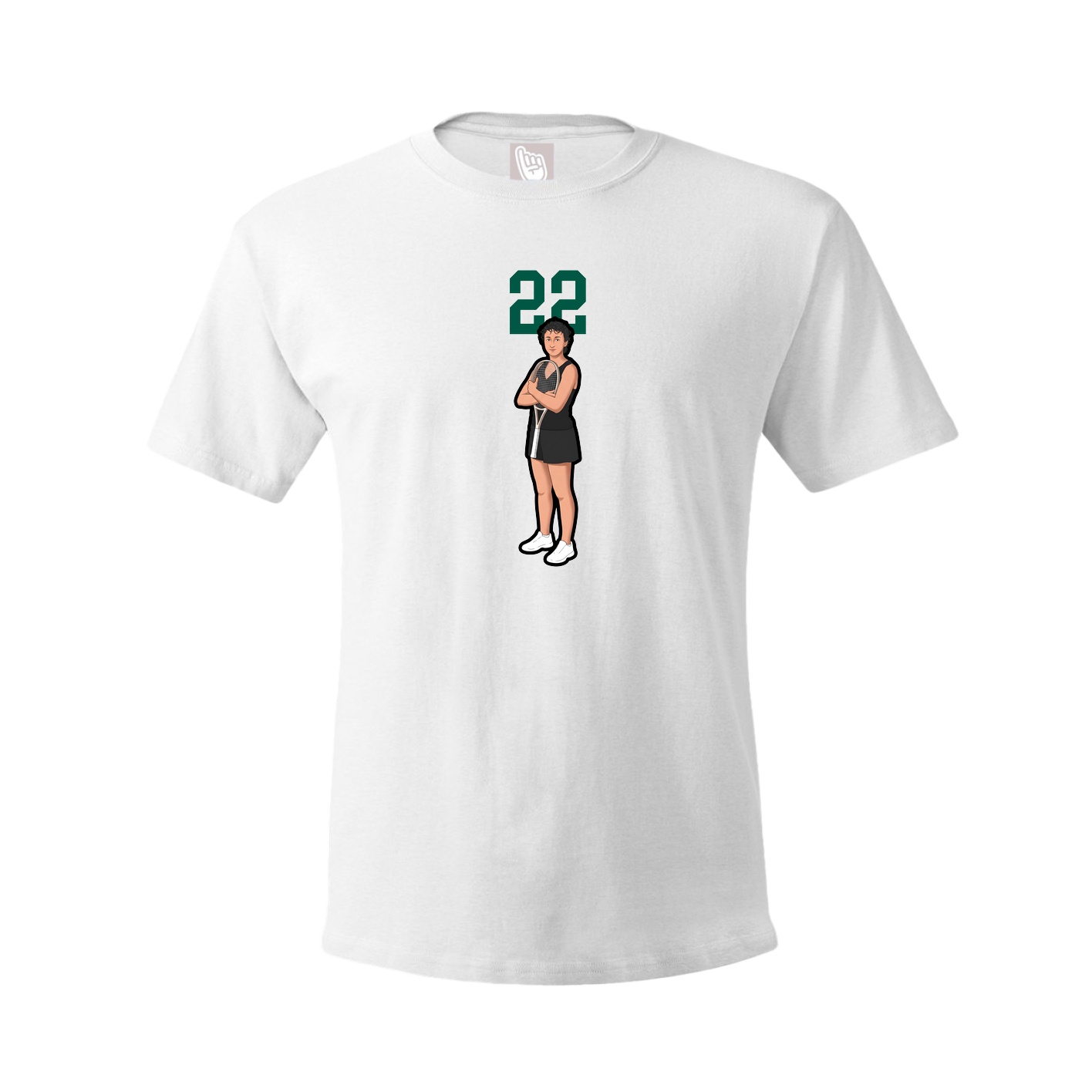 Tee — Number Top in White