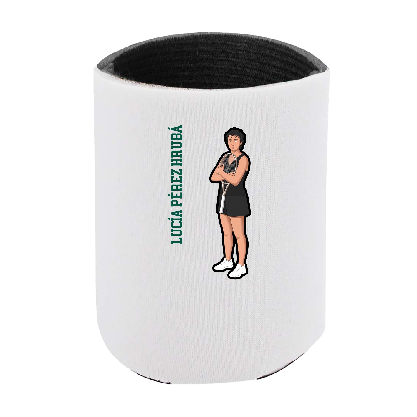 Can Holder — Name Vertical in White