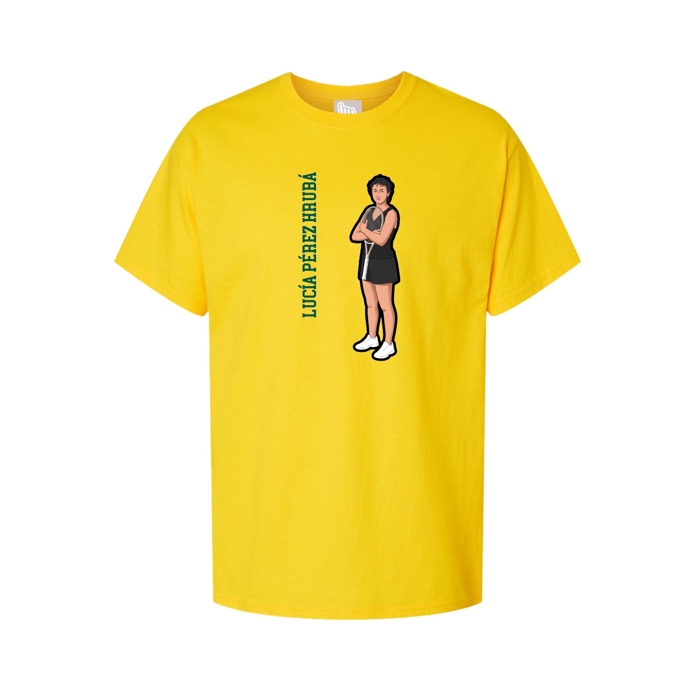 Tee — Name Vertical in Gold