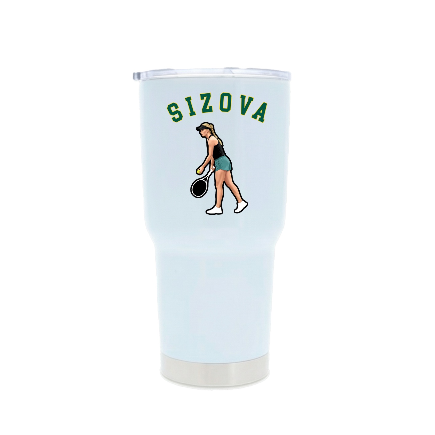 30oz Stainless Steel Tumbler — Shirsey Arch in White