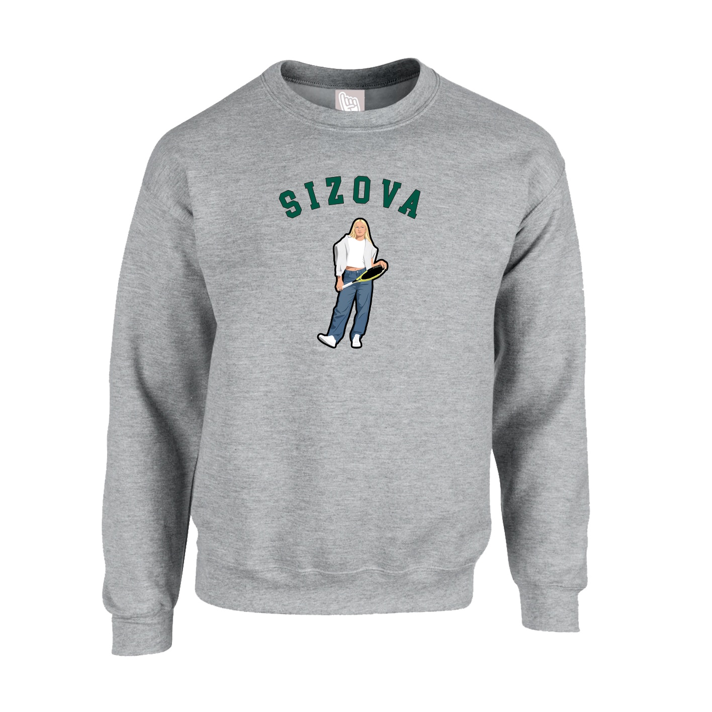 Fleece Crew — Shirsey Arch in Grey