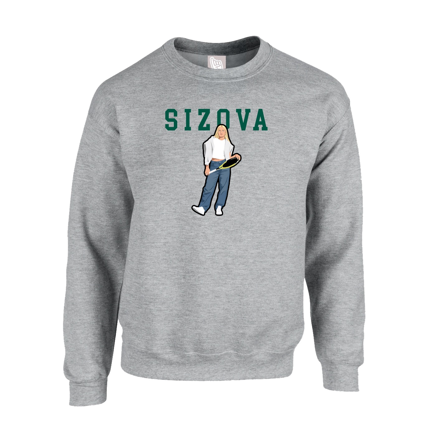 Fleece Crew — Shirsey in Grey