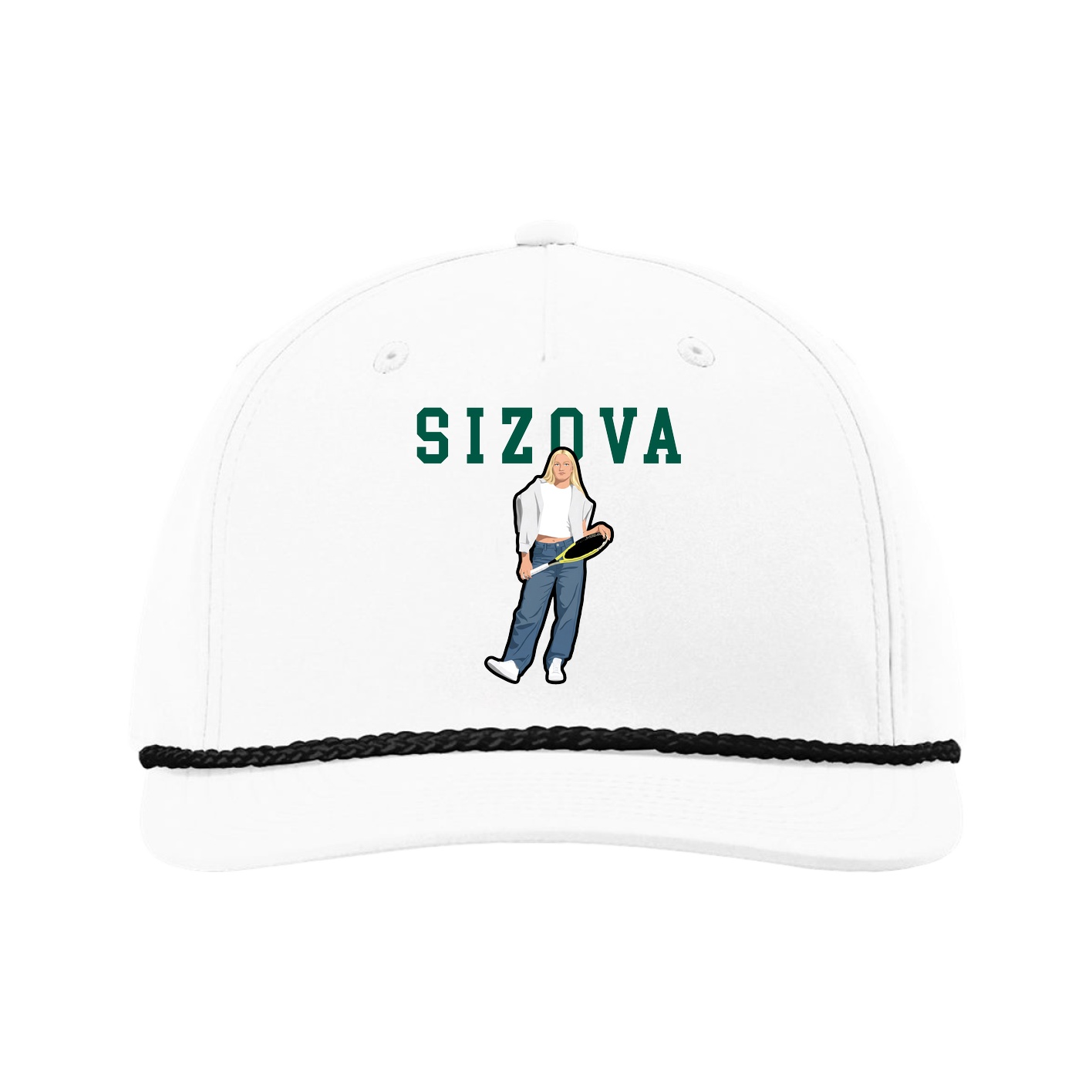 Five-Panel Classic Rope Cap — Shirsey in White