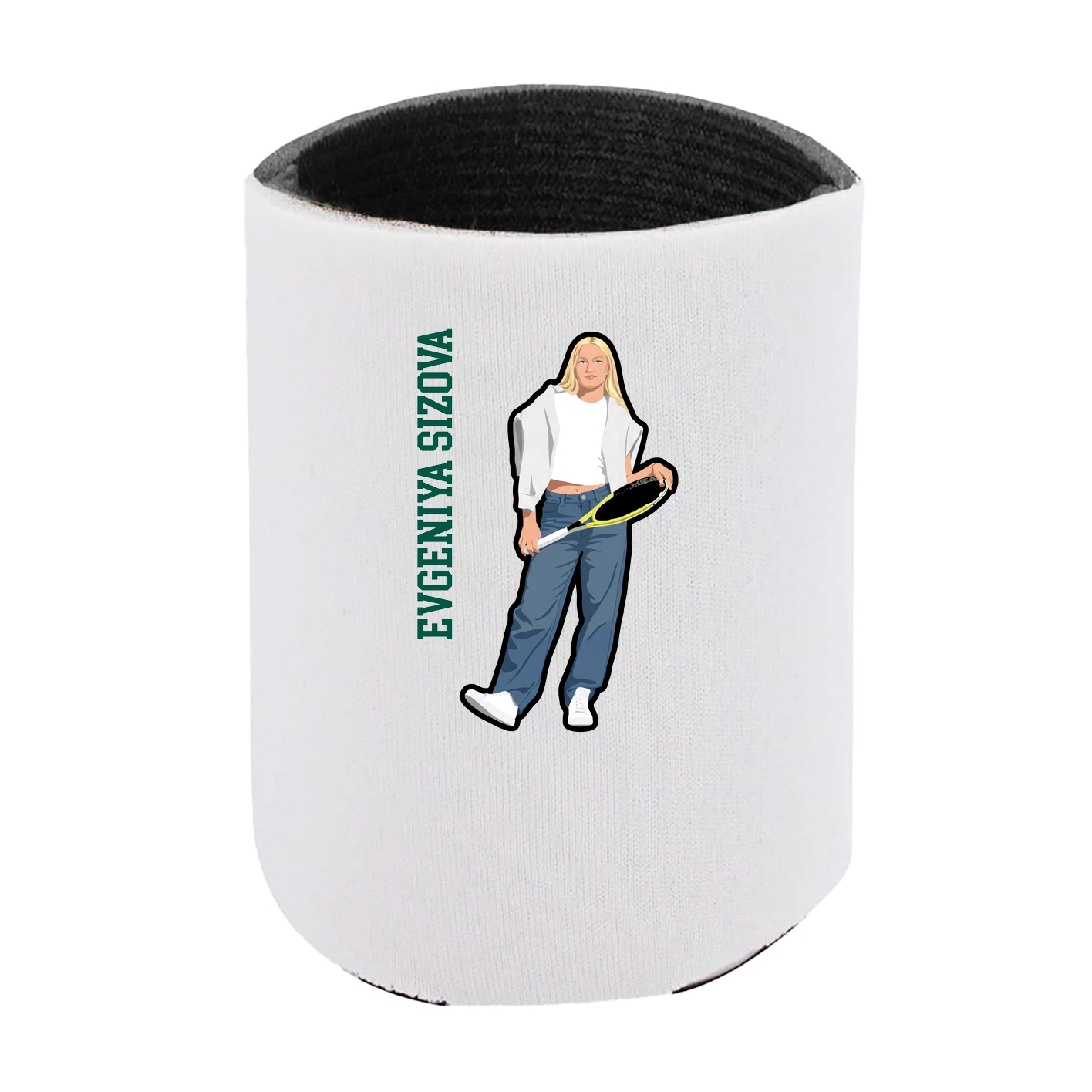 Can Holder — Name Vertical in White