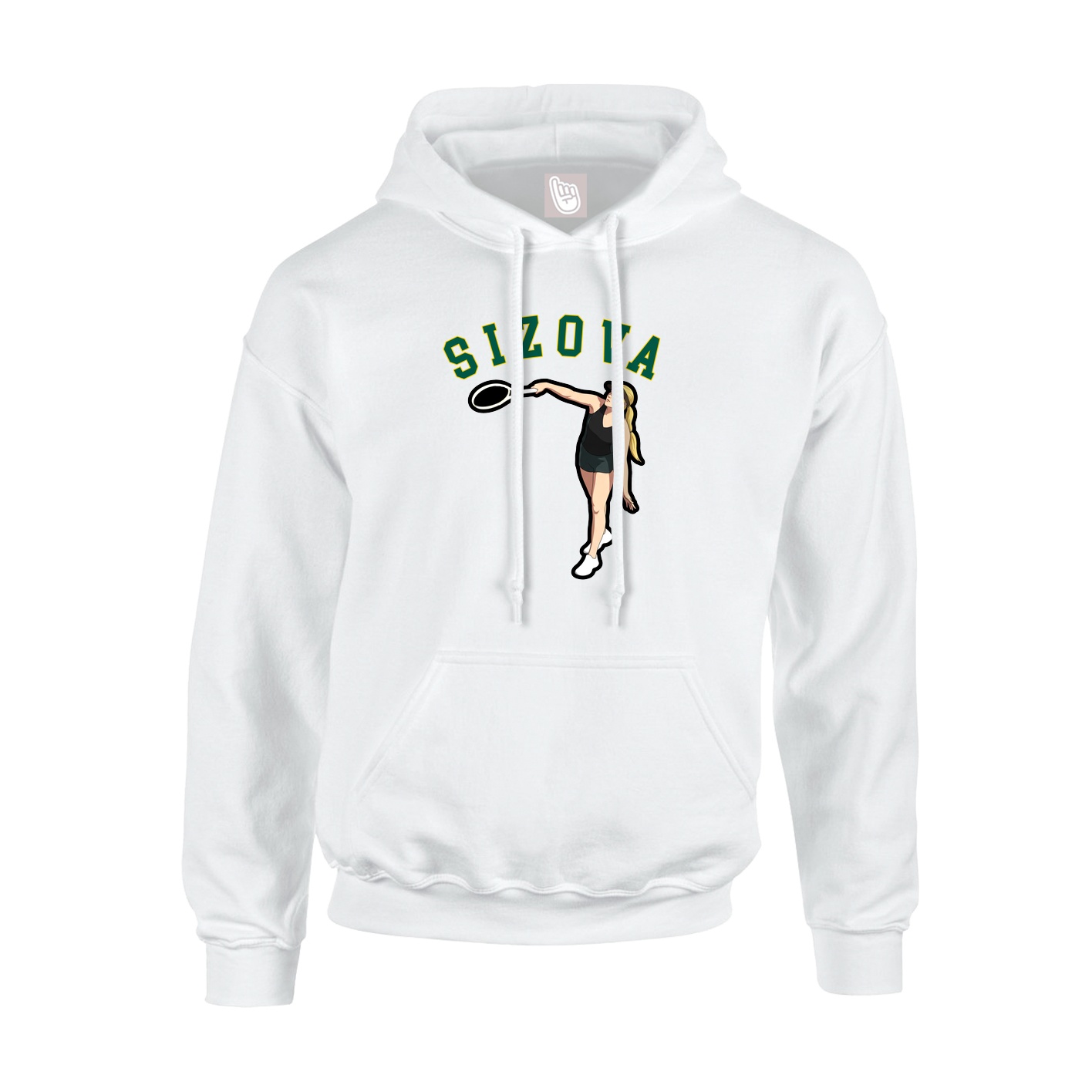 Youth Hoodie — Shirsey Arch in White