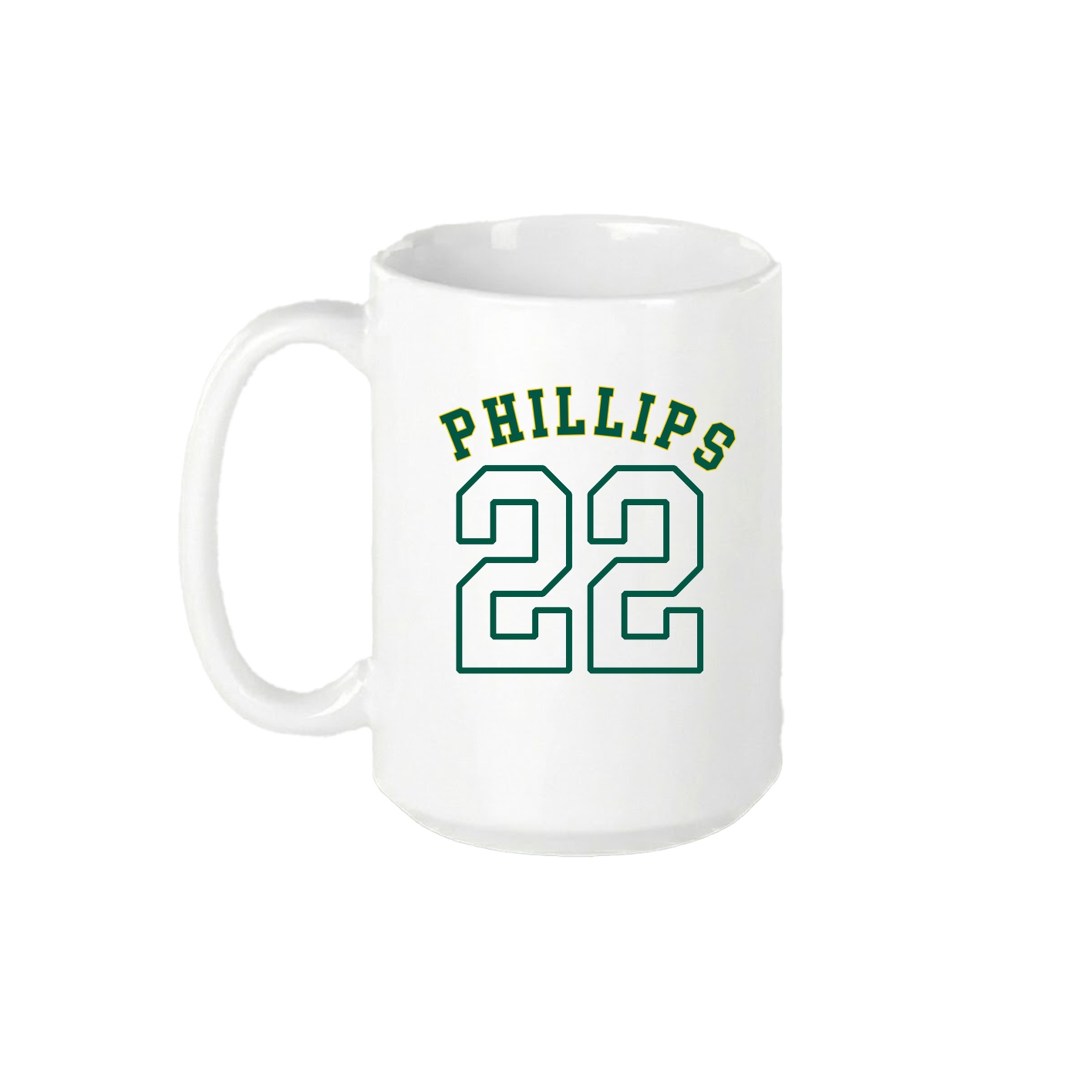 15oz Coffee Mug — Shirsey Arch in White