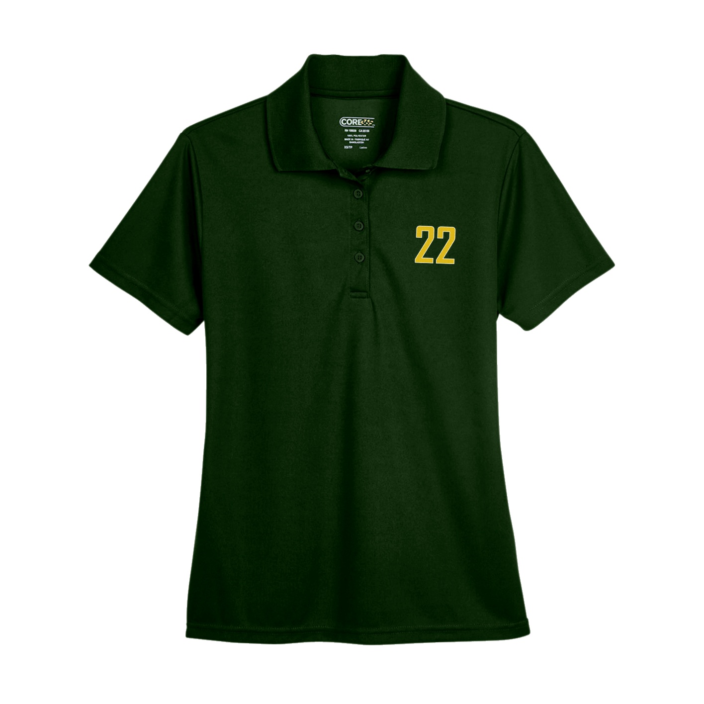 Womens Performance Polo — Front Shirsy in Green