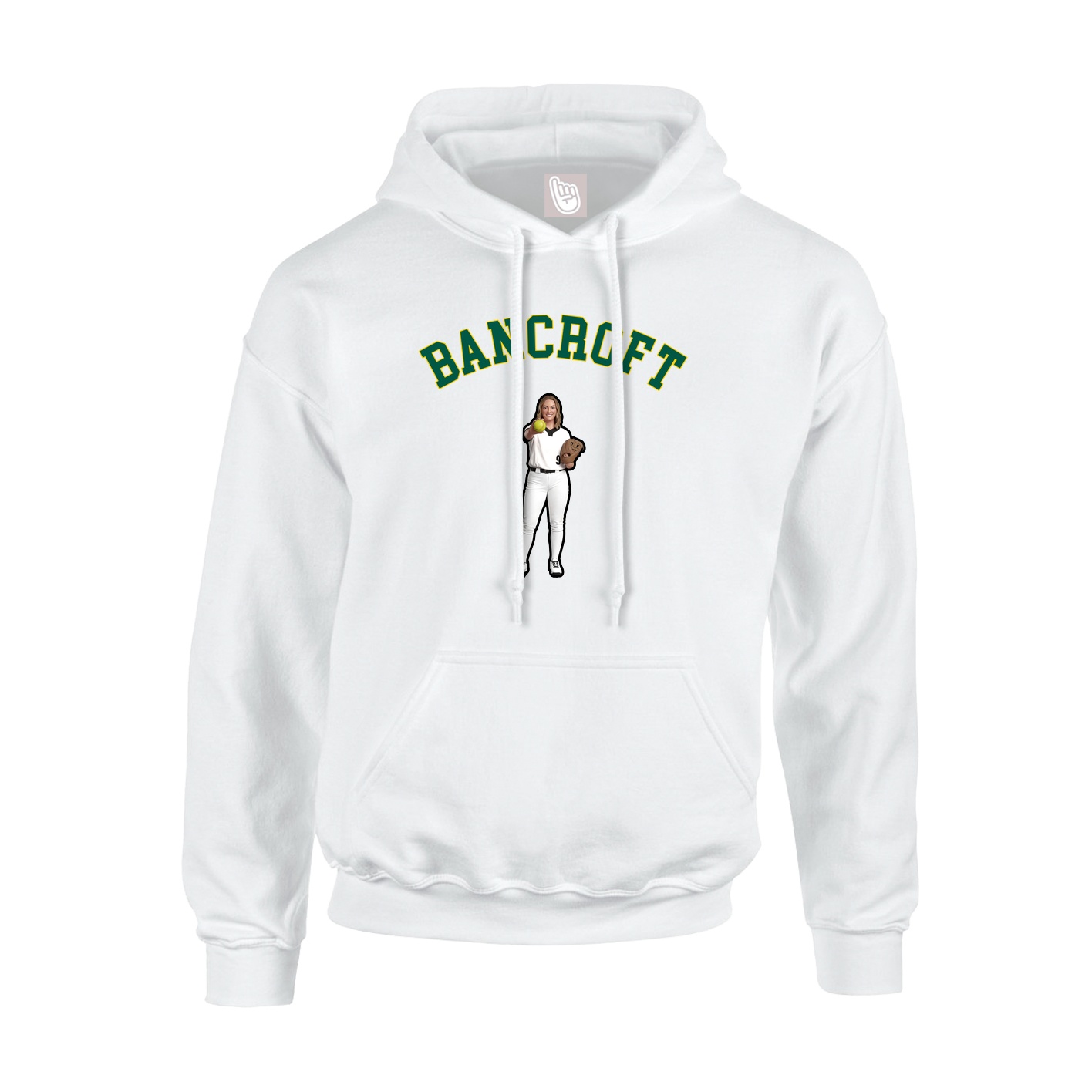 Hoodie — Shirsey Arch in White