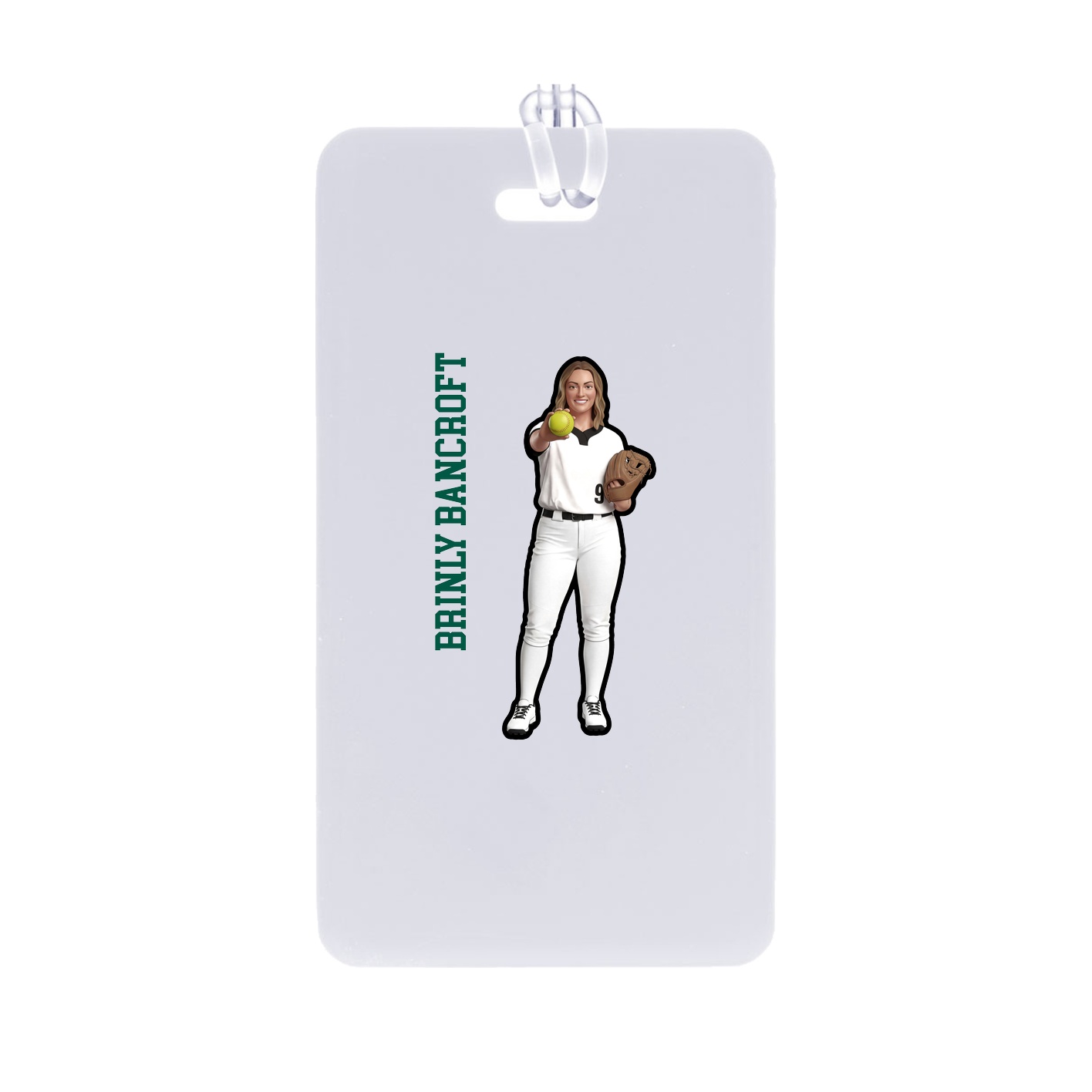 Bag Tag — Name Vertical in Classic