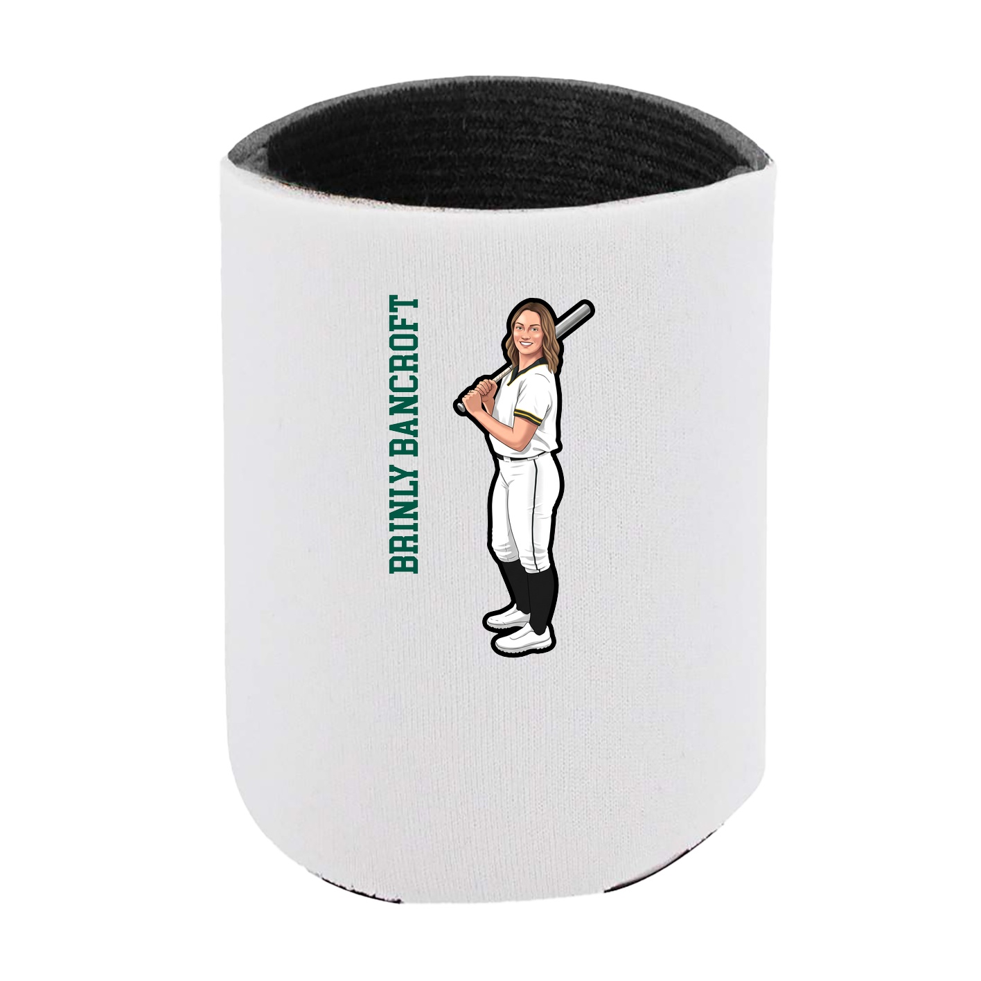 Can Holder — Name Vertical in White