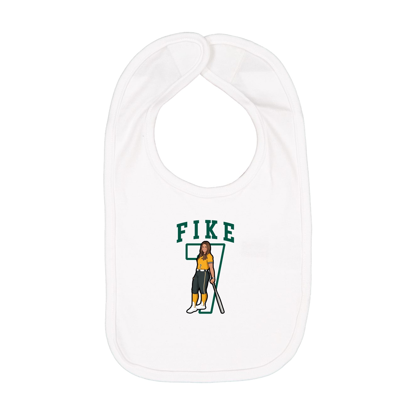 Infant Bib — Shirsey in White