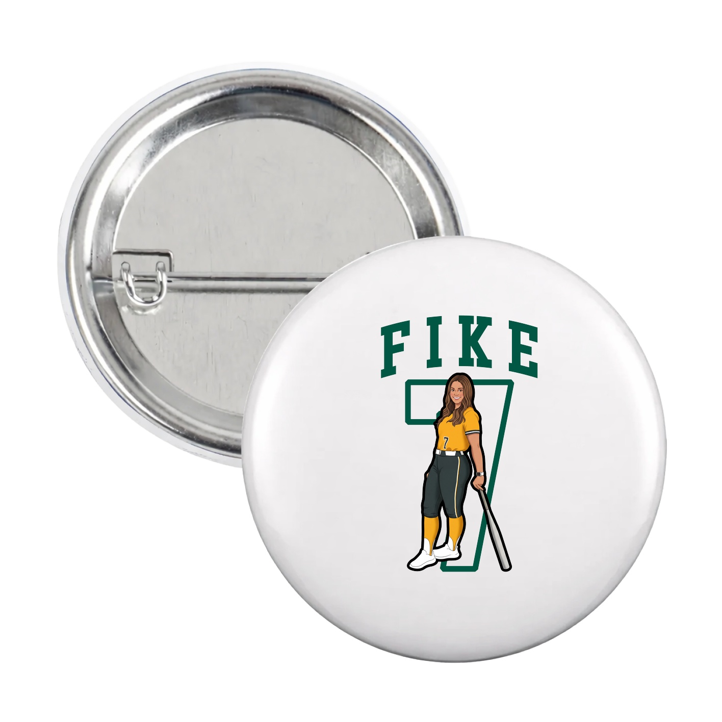 Game Day Button — Shirsey in White