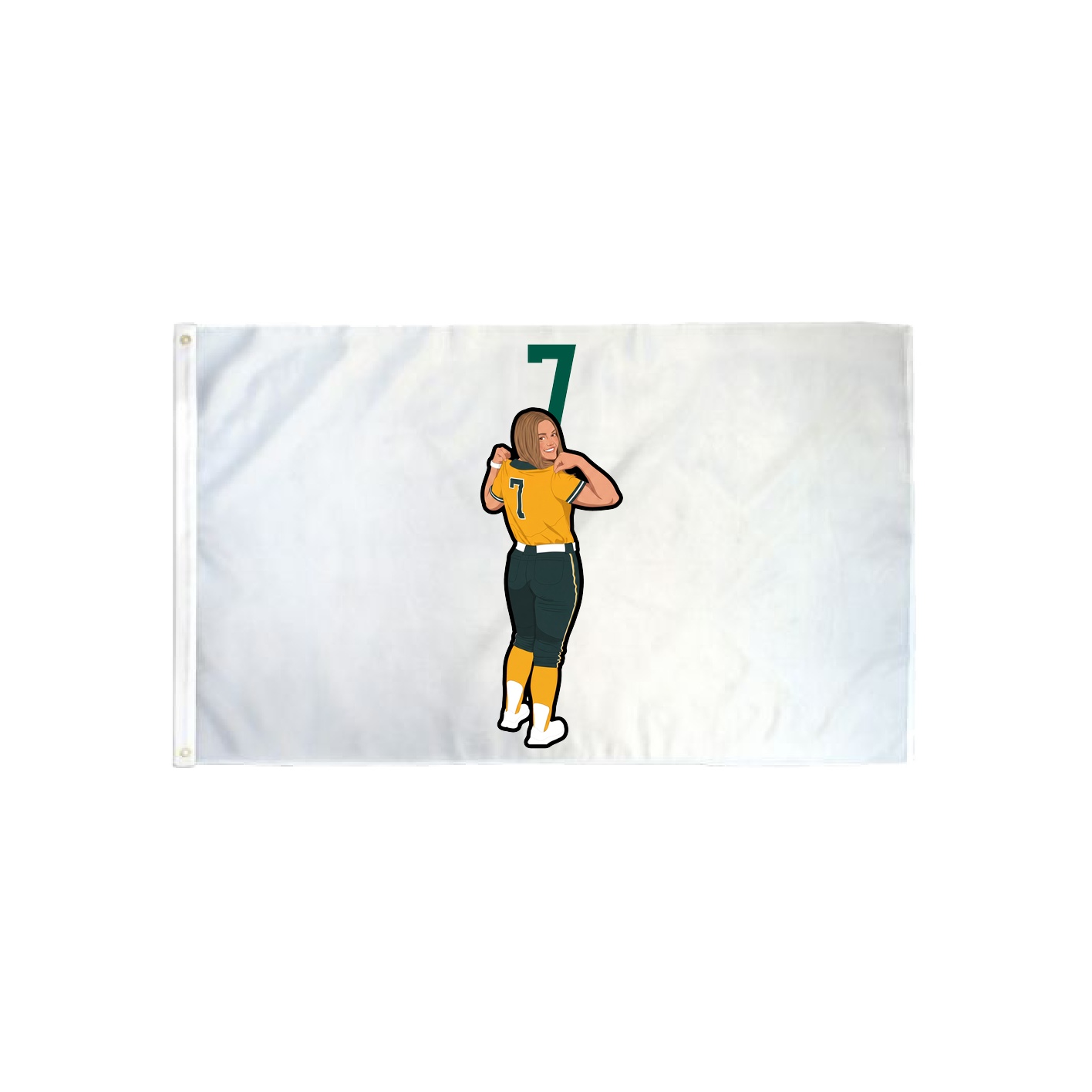 3x5 Flag — Number Top in Classic