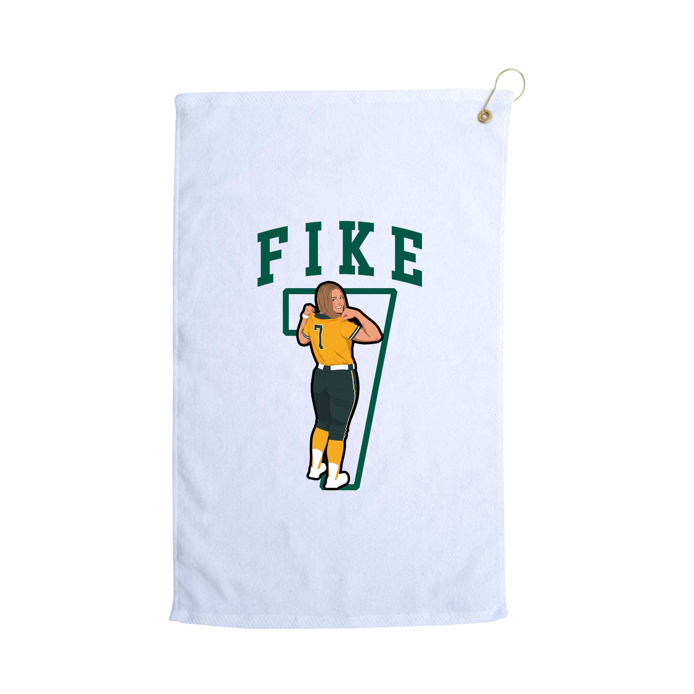 Golf Towel — Shirsey in White