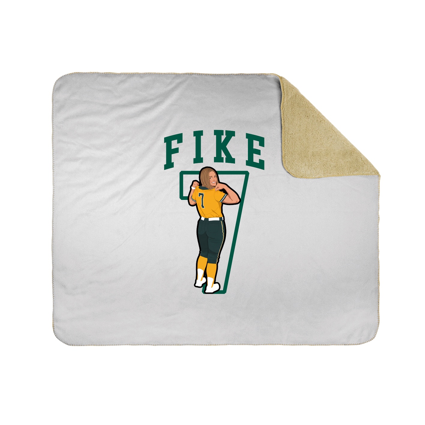 Throw Blanket — Shirsey in White