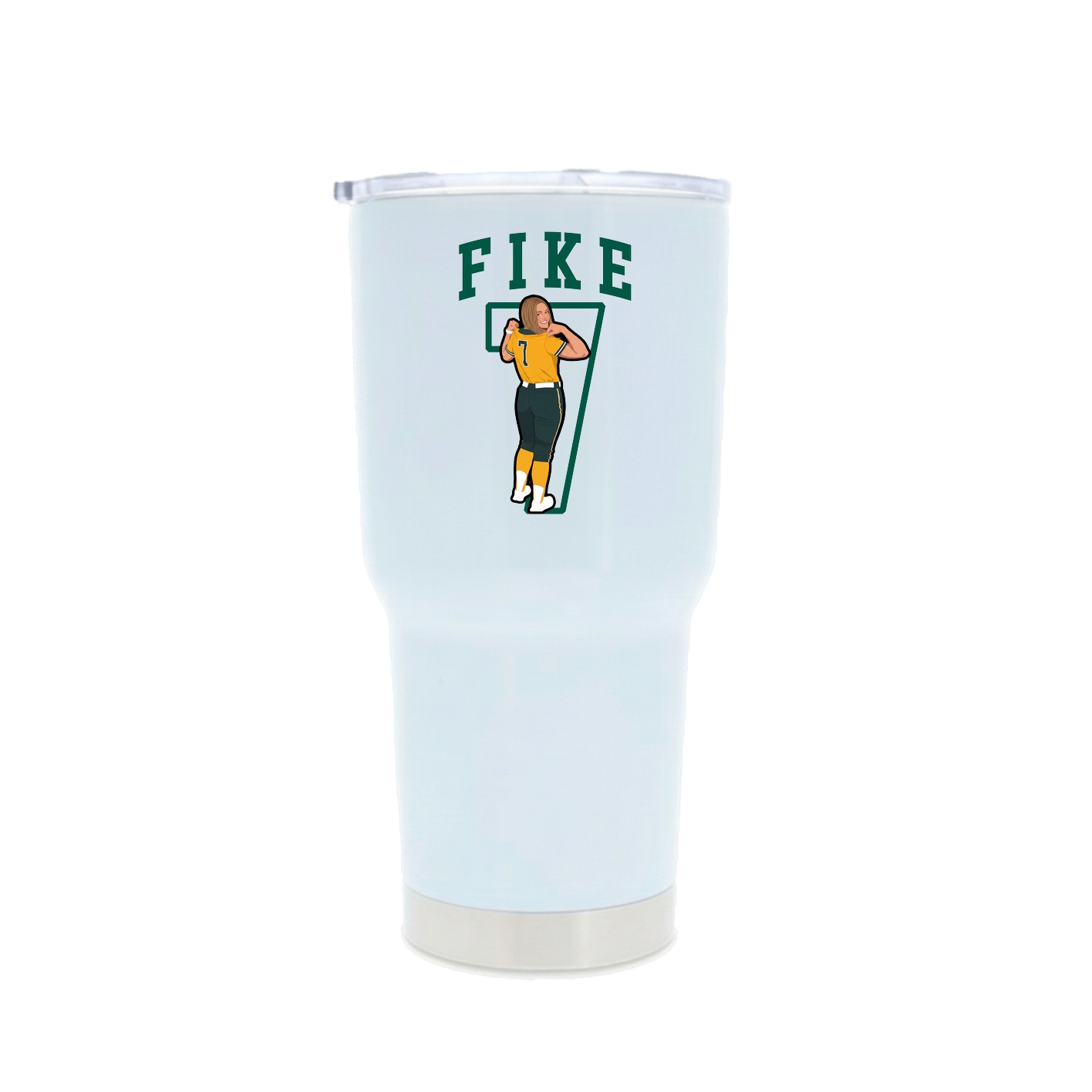 30oz Stainless Steel Tumbler — Shirsey in White