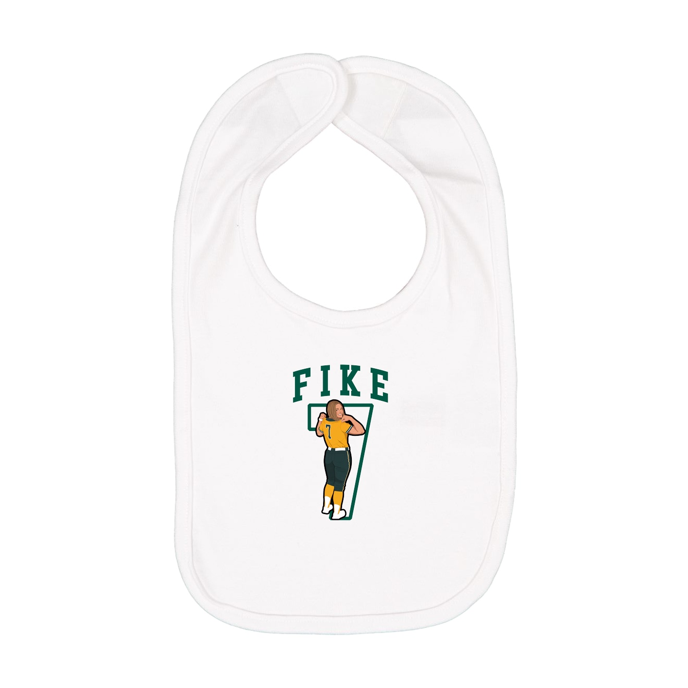 Infant Bib — Shirsey in White