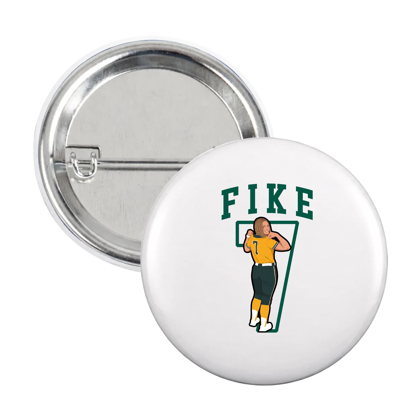 Game Day Button — Shirsey in White