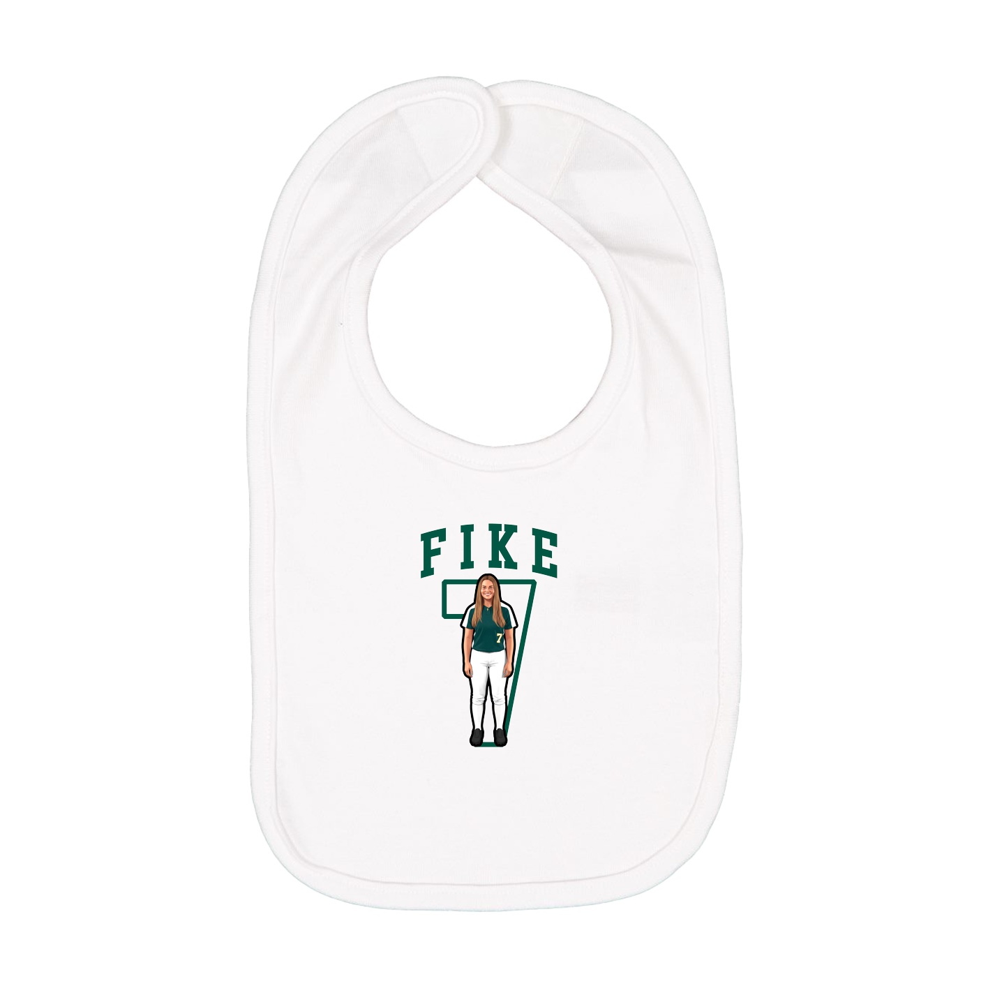 Infant Bib — Shirsey in White