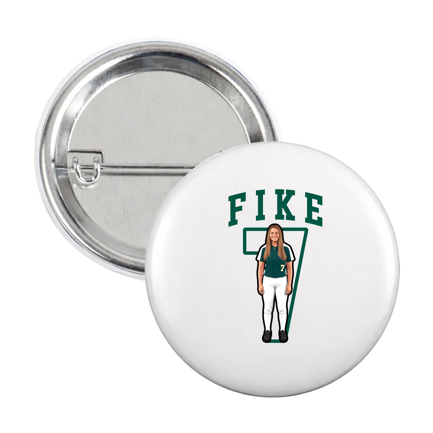 Game Day Button — Shirsey in White