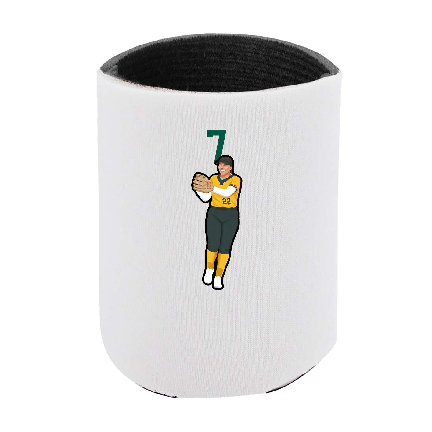 Can Holder — Number Top in White