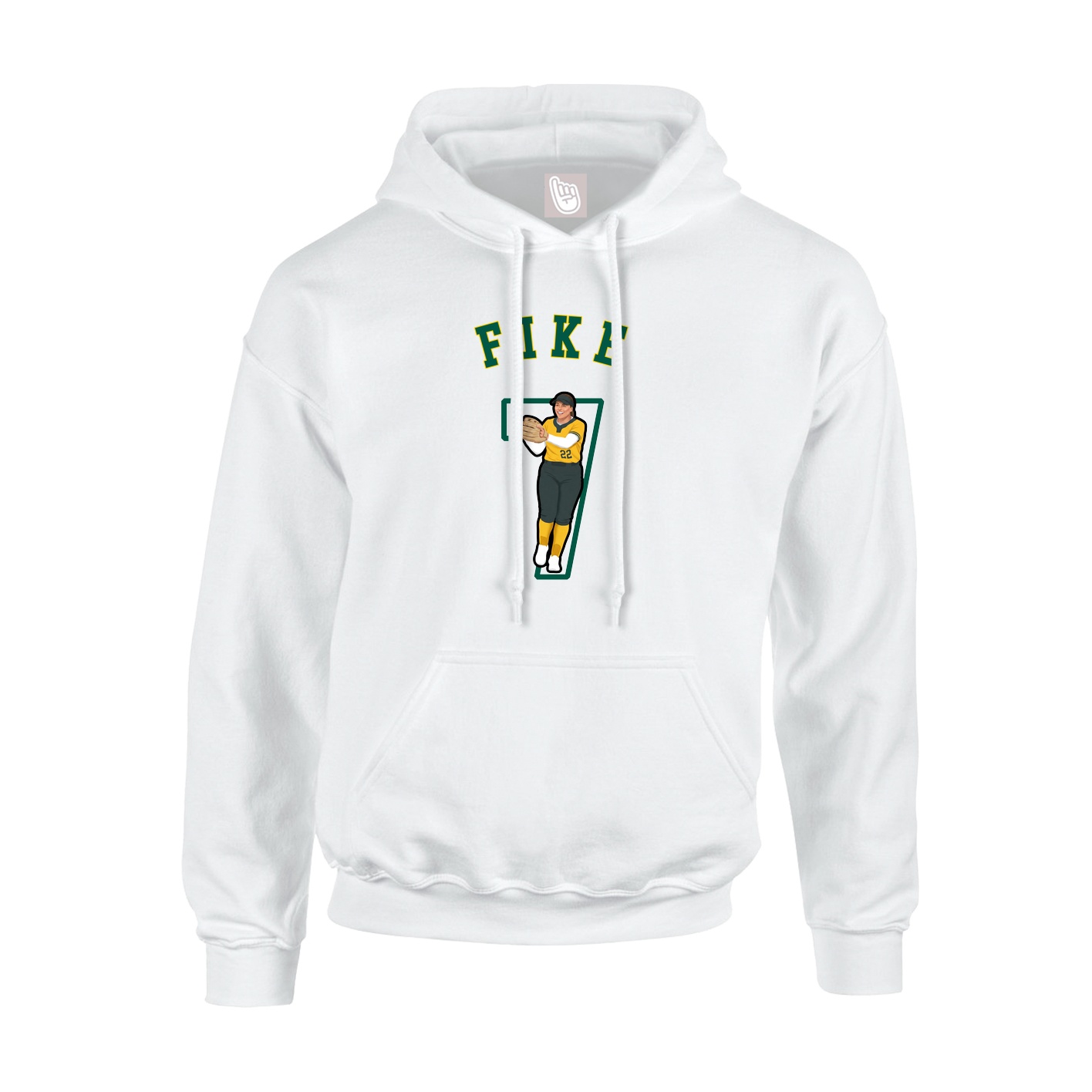 Youth Hoodie — Shirsey Arch in White