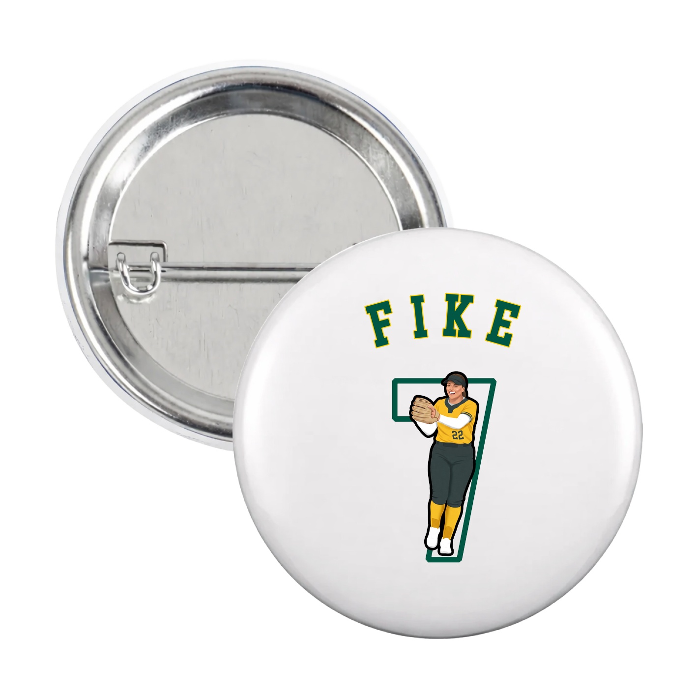 Game Day Button — Shirsey Arch in White